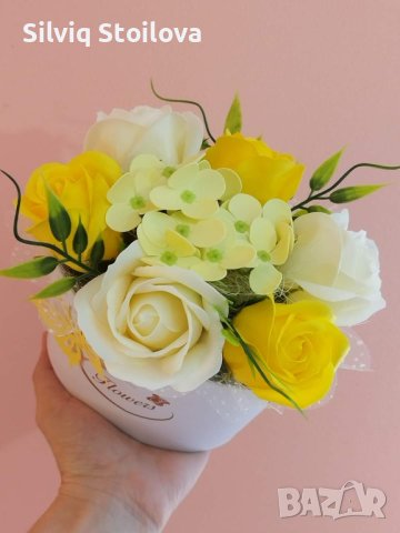 🌞🌞Ново🌞🌞Слънчев букет със сапунени цветя , снимка 5 - Подаръци за жени - 41927034