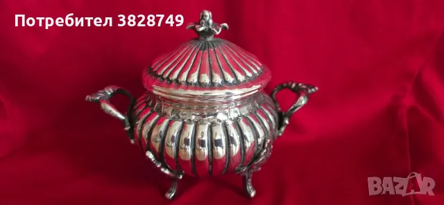 Италянски сребърен сервиз за кафе и чай, снимка 12 - Сервизи - 49621644