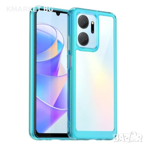 Honor X7A Силиконов Калъф Transparent TPU и Протектор, снимка 4 - Калъфи, кейсове - 48999219