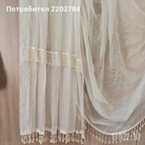 Перде с драперия с перли и мъниста , снимка 3 - Пердета и завеси - 41348777