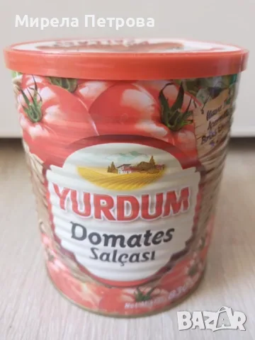 Консерва фино смляно гъсто доматено пюре Yurdum 800 гр. 