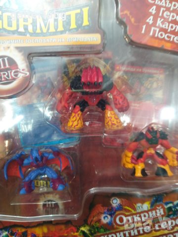 Комплект 4 фигурки с Gormiti + 4 карти и 1 постер 