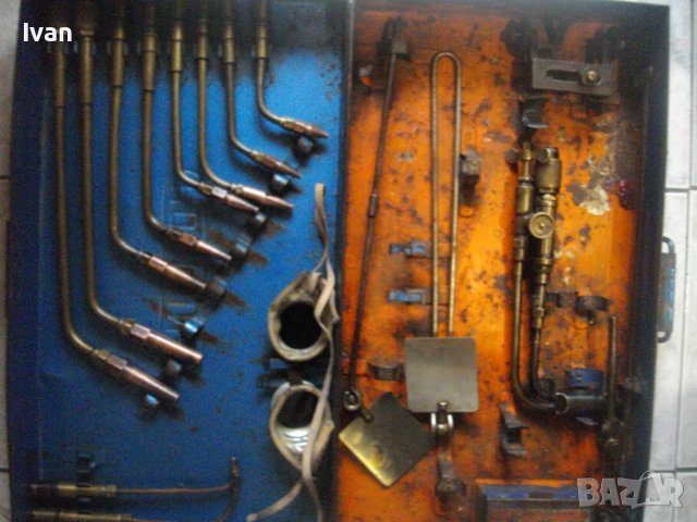 Оксиженен Резак Горелка Профи Немски Комплект 20 Части Горелки/Дюзи/Куфар-HORNING, снимка 2 - Други инструменти - 39842485