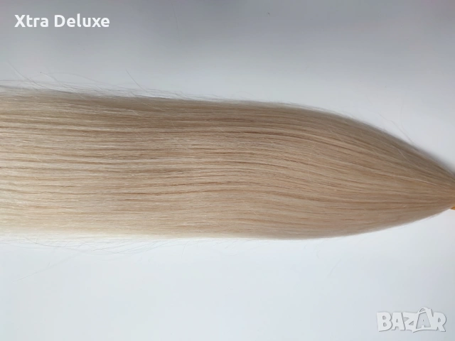 Екстеншън, 100% естествена коса за удължаване - слънчево русо - различни дължини, снимка 2 - Аксесоари за коса - 39103611