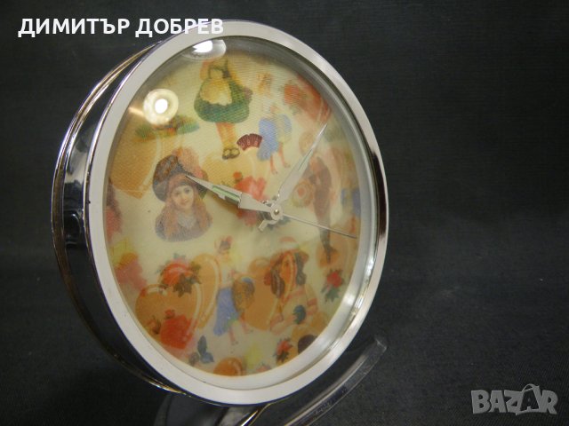 СТАР РЕТРО СОЦ КИТАЙСКИ МЕХАНИЧЕН НАСТОЛЕН ЧАСОВНИК БУДИЛНИК, снимка 4 - Антикварни и старинни предмети - 41142042