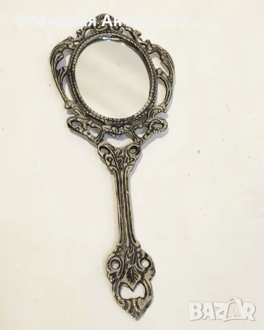 Декоративно ръчно огледало от метал, снимка 2 - Декорация за дома - 49648793