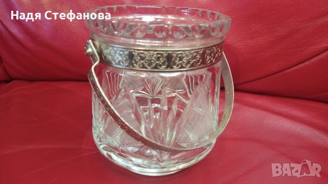 Кристални чаши за алкохол, кристална ледарка от един лот, снимка 6 - Чаши - 44164852