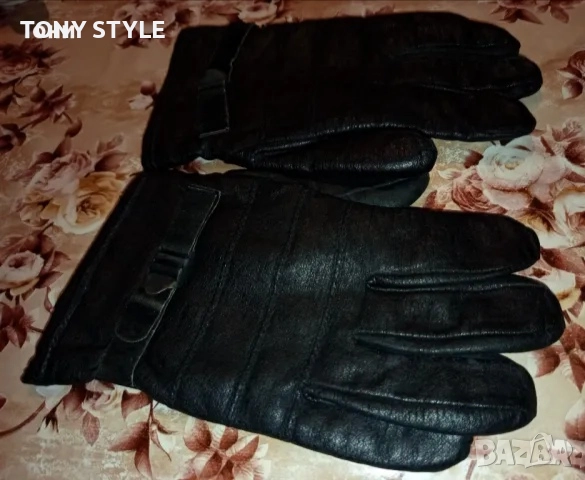 Нови Мъжки Топли Ръкавици Изцяло от Естествена Кожа , снимка 7 - Ръкавици - 51489889