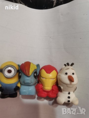 Олаф Миньон малкото пони Iron man човек гумена фигурка играчка за ураса торта и за молив
