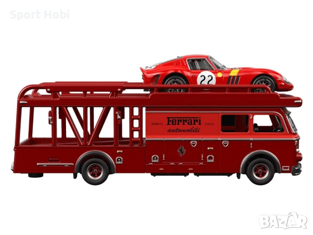 Hot wheels Ferrari Tram Transport 250 GTO & Fiat 642, снимка 3 - Колекции - 52916160