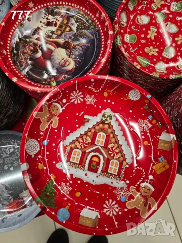 метални коледни подноси табли, снимка 4 - Аксесоари за кухня - 48088767