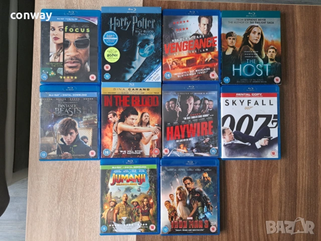 Комплект 10 BluRay филма - Без БГ субтитри