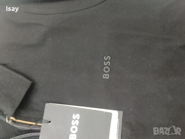 Мъжка тениска Хуго БОСС М последен размер в черен цвят , снимка 7 - Тениски - 53168967