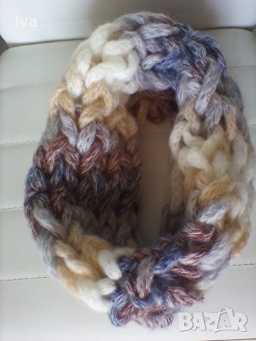 Ръчно плетен шал, снуд,  нов, различни цветове и дължини, снимка 2 - Шалове - 39142635