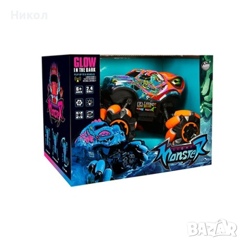 Радиоуправляема кола за дрифт Чудовище - Monster Light , снимка 2 - Коли, камиони, мотори, писти - 53233108