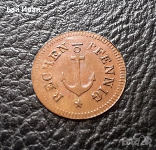 Много стара монета - / КОРАБЕН ЖЕТОН / Германия -раих пфенинг, снимка 10 - Нумизматика и бонистика - 33544852
