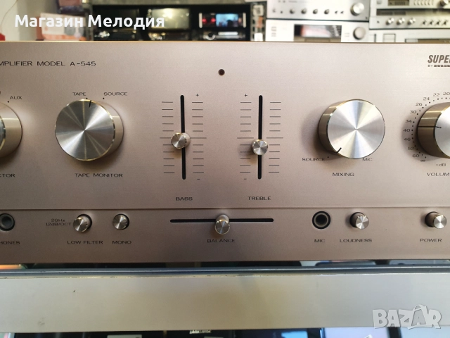 Усилвател SUPERSCOPE by Marantz A-545 В отлично техническо и визуално състояние., снимка 4 - Ресийвъри, усилватели, смесителни пултове - 34265225