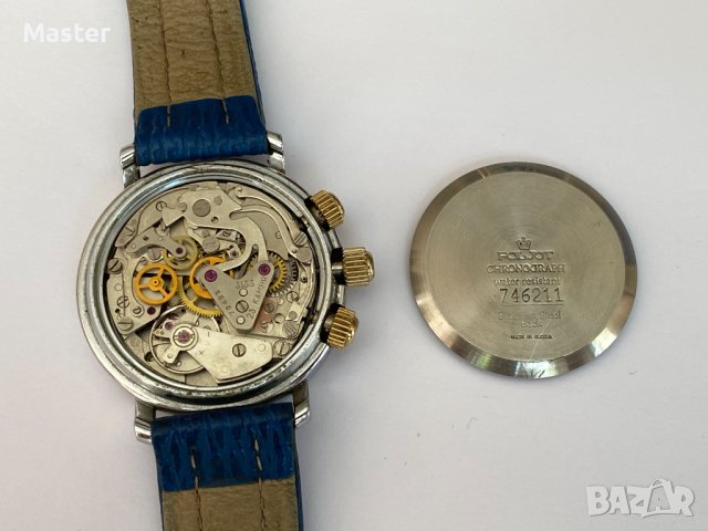 Часовник Полет Хронограф 3133 Син циферблат Poljot, снимка 8 - Мъжки - 41412254