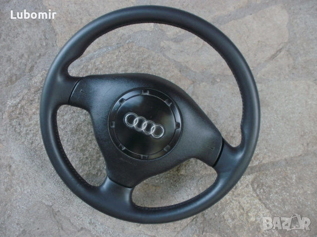 Волан трилъчев с айр-бег - Ауди А3 - оригинален, кожен !, снимка 7 - Аксесоари и консумативи - 51955340