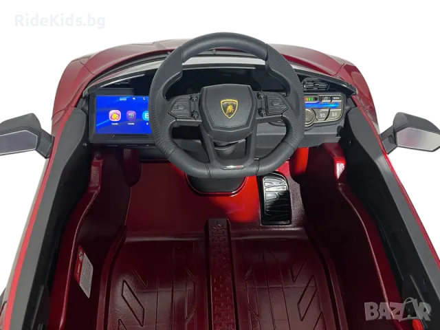 Lamborghini Revuelto 12V - Детска акумулаторна кола, Червена, EVA гуми, снимка 10 - Детски велосипеди, триколки и коли - 49731511
