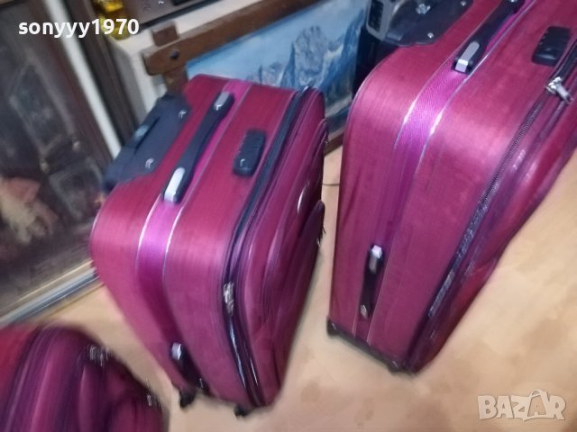 заявени-КУФАРИ 3БР ЧЕРВЕН ДЕНИМ 1808230932, снимка 6 - Куфари - 41891087