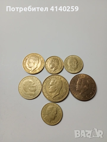 МОНАКО МОНЕТИ ЛОТ 50 ФРАНКА 1950 Г 5 ФРАНКА 1943 Г , снимка 5 - Нумизматика и бонистика - 53152842