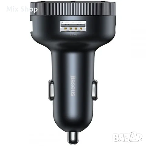 Нов FM трансмитер Bluetooth Baseus CCLH-01 Enjoy, Mp3 Player, 2 x USB, Черен, снимка 2 - Друга електроника - 55709464