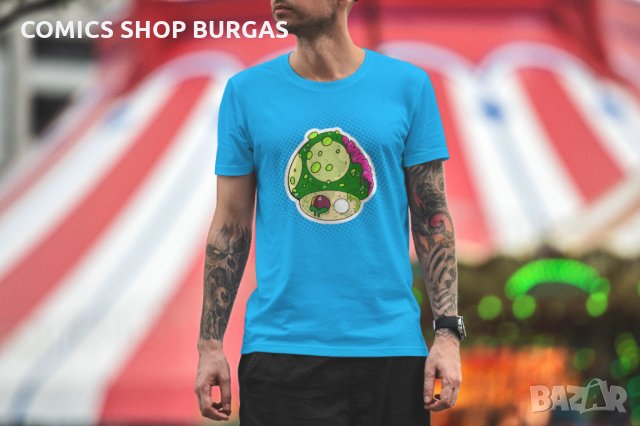 Мъжка тениска Super Mario - Mushroom , снимка 6 - Тениски - 35751209