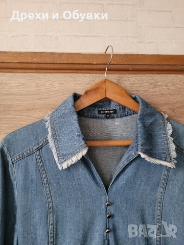 Нова дънкова винтидж рокля , снимка 2 - Рокли - 52710074