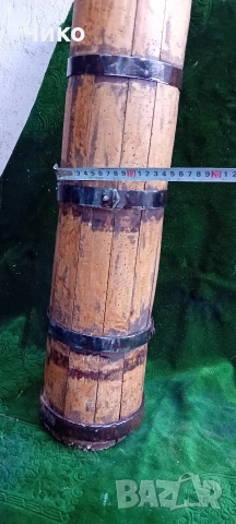 Стара дървена буталка мътилка, снимка 10 - Антикварни и старинни предмети - 53865728