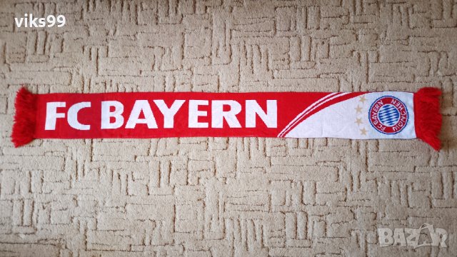 Двустранен шал на Байерн Мюнхен / Bayern Munchen, снимка 2 - Фен артикули - 44306258