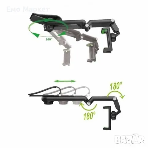 Държач за мобилен телефон за кола,гъвкав,въртящ се на 360 градуса, снимка 5 - Аксесоари и консумативи - 49392543