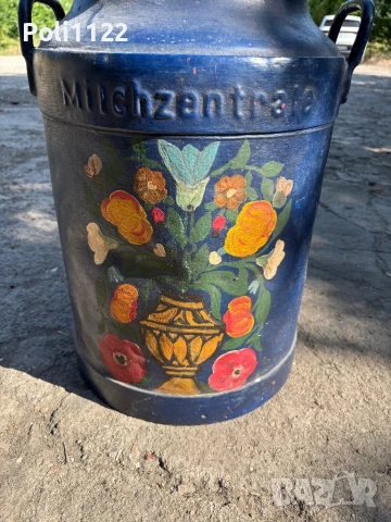 Ръчно рисуван гюм за мляко, снимка 3 - Антикварни и старинни предмети - 50704341