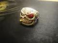 готик пръстен с череп, снимка 3