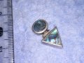 СТАРО СРЕБЪРНО АР ДЕКО БИЖУ АРТ ВИСУЛКА УКРАШЕНИЕ СРЕБРО 925 с ШЛИФОВАН КРАЛСКИ СЕДЕФ 18039, снимка 2
