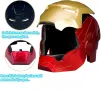 Маска Електронен шлем Marvel Legends Iron Man светещи очи Железния човек златно с червено, снимка 7