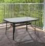 Маса за градина със стъклен плот, Сгъваема маса, 120см, снимка 3