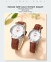 2PCS Fashion Couple Set Watches Luxury Men Women Business Casual Leather Quartz Watch