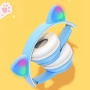 Нови p47m Безжични Bluetooth слушалки Cat RGB LED - Стерео музикални слушалки с вграден микрофон ..., снимка 2
