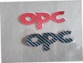 Карбонов самозалепващ стикер лепенка с надпис ОПЦ OPC за кола автомобил ван