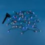 Соларни коледни лампички Кристални Топки, Многоцветни, 60 LED, С програми, снимка 2