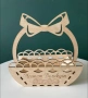 Дървени великденски кошници персонализирани, снимка 1