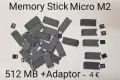 Memory Stick Micro M2 Sony 512 MB, 1 GB, Memory card Mini SD + адаптор  512 gb, Адаптер M2,ProDuo, снимка 2