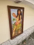 Уникална антикварна испанска картина масло върху платно , снимка 4