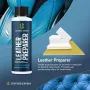 Комплект за почистване и обновяване на кожа, за волан,седалки и кожени елементи,черен,leather expert, снимка 6