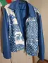 луксозният модел Louis Vuitton Monogram Bandana Mix Leather Denim Jacket., снимка 7