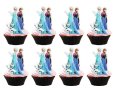 Елза Анна Олаф Замръзналото Кралство 24 бр картон топери за кексчета мъфини торта рожден ден украса, снимка 1 - Други - 41500651