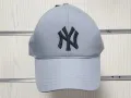 Нова шапка с козирка New York (Ню Йорк) в светлосив цвят, унисекс, снимка 4