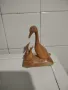 Красива дървена фигура Патица с патета, снимка 2