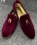 44 Мъжки кадифени обувки/ мокасина/със златист рог, снимка 1